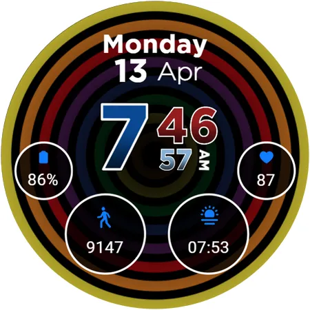 Hypnotic Pride Watch Face 2026 screenshot 9