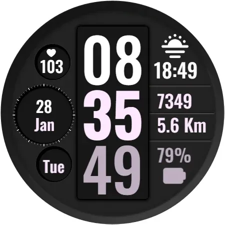 Column Watch Face screenshot 11