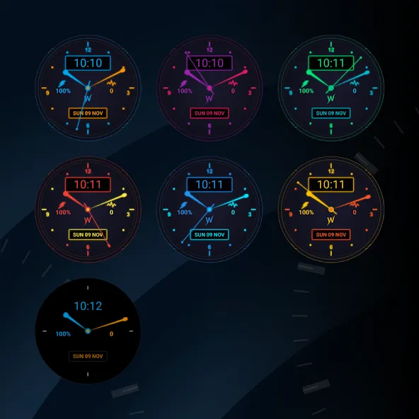 Hybrid Tech Watch Face screenshot 3