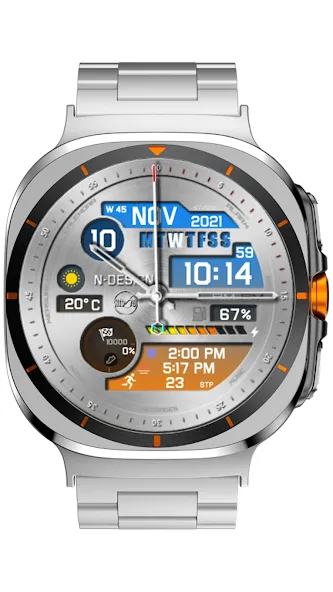 NTV508 - Hybrid W watch face screenshot 15