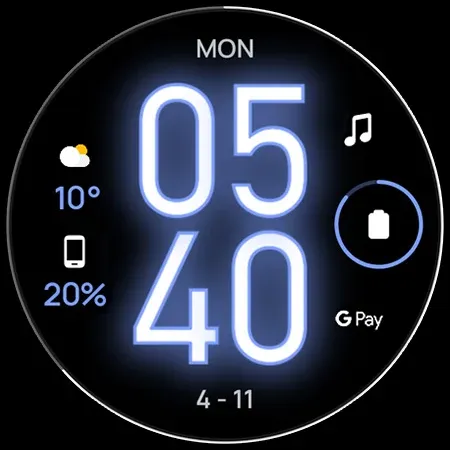 Glow Digital: Watch face screenshot 11