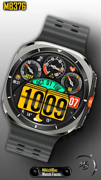 Digital Watch Face MB376 screenshot 8