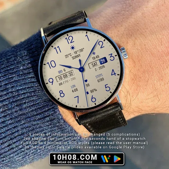 Watch face 10h08.com #132 screenshot 5