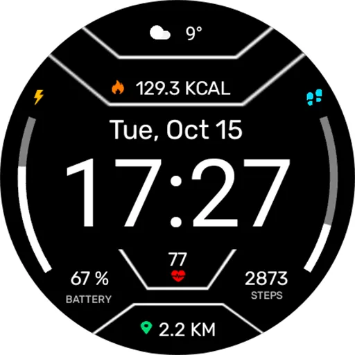Digital Mites Watch face screenshot 13