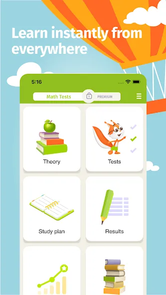 Math Tests: learn mathematics screenshot 1