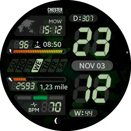 Chester LCD2 watch face screenshot 21