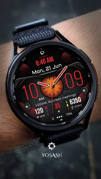 H385 Hybrid Watch Face screenshot 3