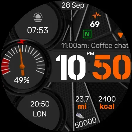 Info Watch Face crc035 screenshot 10