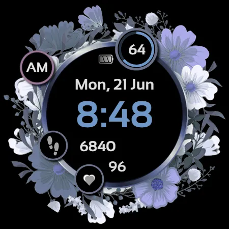 NXV84 Flora Elegant Watch Face screenshot 11