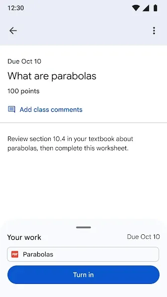 Google Sala de Aula screenshot 7