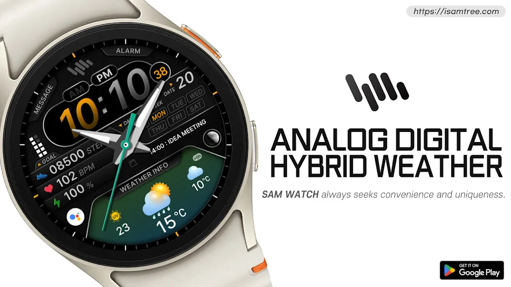 SamWatch AD Hybrid Weather screenshot 1