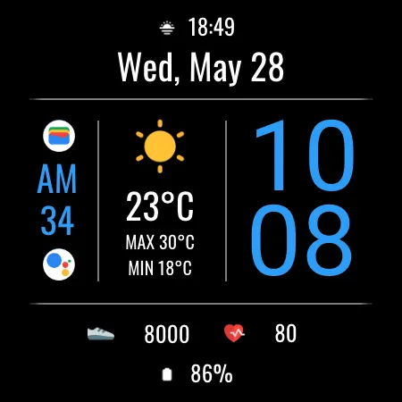 DADAM105: Weather Watch Face screenshot 22