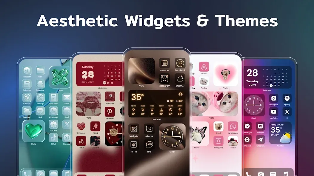 Color Widgets, Theme: iWidgets screenshot 1