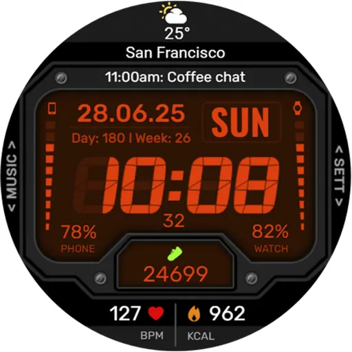 WFP 151 Old school watch face screenshot 43