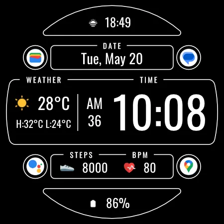 DADAM106: Weather Watch Face screenshot 17