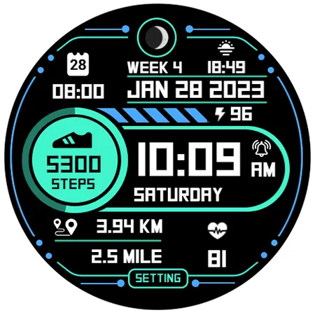Step Up 2 - Digital Watchface screenshot 10