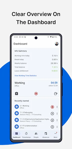 TimeTac Classic screenshot 1