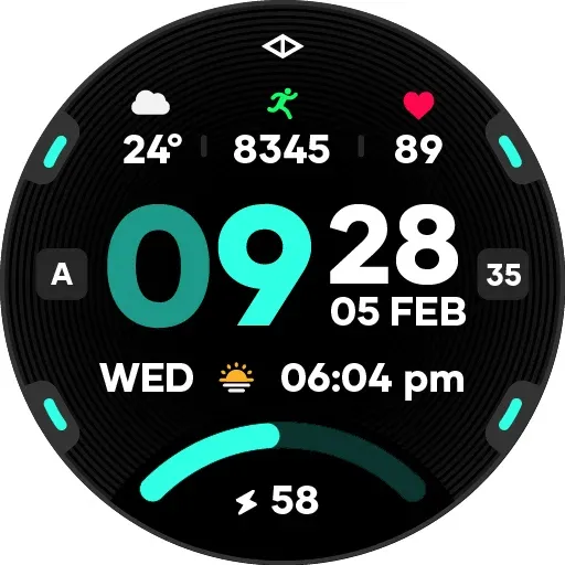 Rush 3: Digital Watch Face screenshot 29