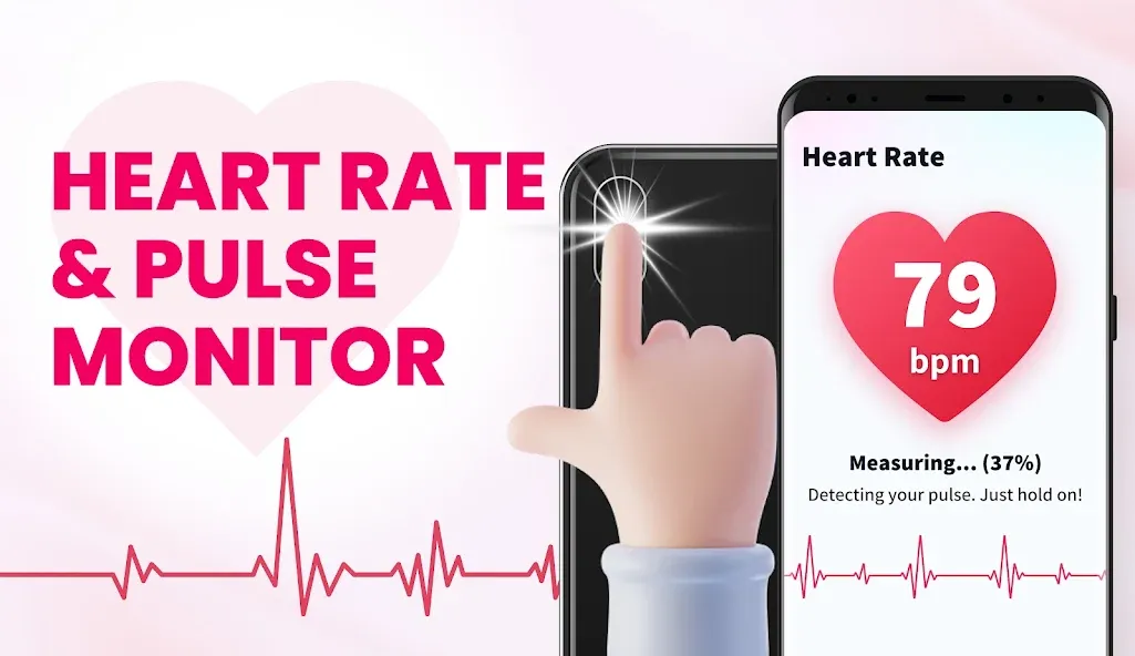 Heart Rate Monitor - Pulse App screenshot 1