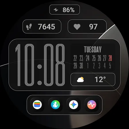 TVV Modern Layout Watch Face screenshot 7