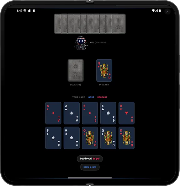 Gin Rummy Master Ai Offline screenshot 21