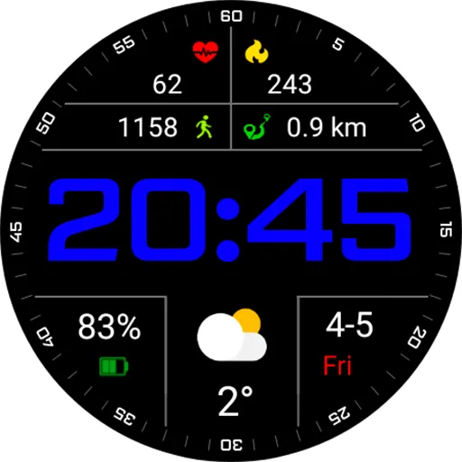 Digital Costa Watch Face screenshot 18