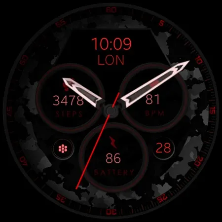 Dream 34 dark analog watchface screenshot 10