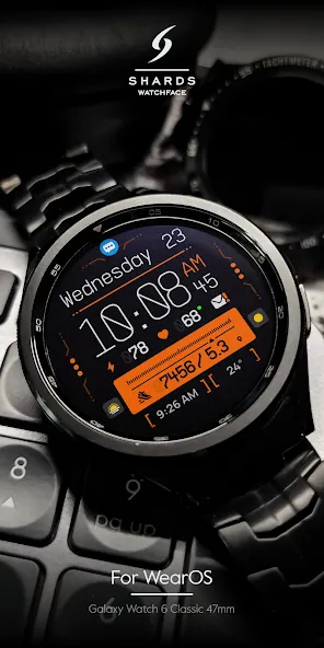 SH094 Watch Face, WearOS watch screenshot 2