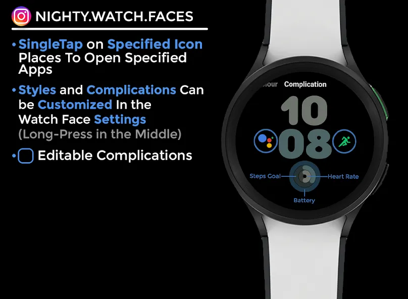 Nighty Digital 17 - watch face screenshot 6