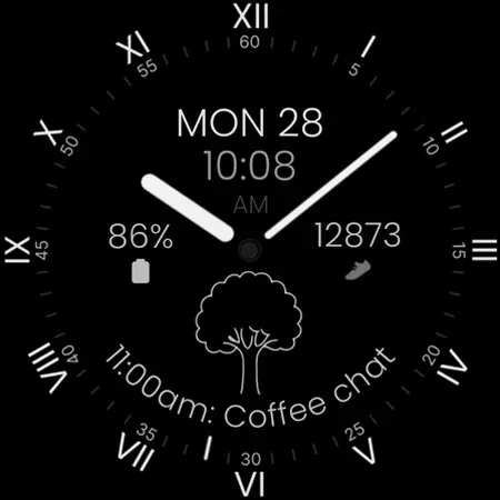 Minimal Black v31 Watch Face screenshot 9