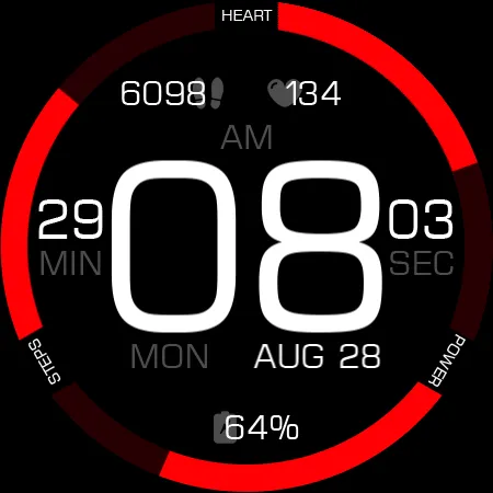 Key089 Digital Watch Face screenshot 25