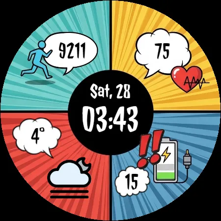 Digital Watchface Comic 2 screenshot 23