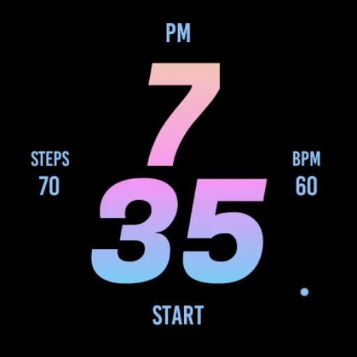 Summer Bold Watch Face screenshot 6