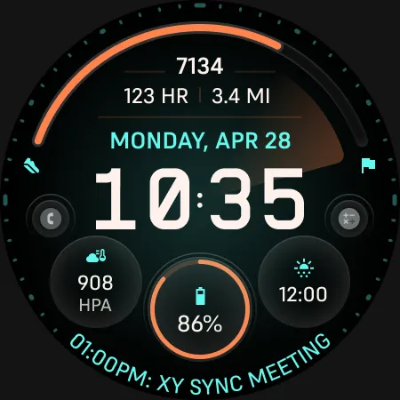 TKS 27 Kuro Watch Face screenshot 12