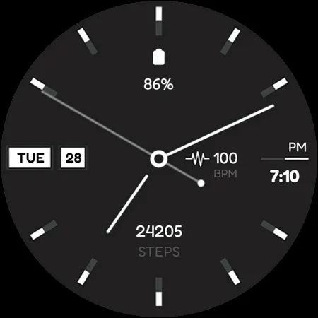 Minima 4 Minimal Watchface screenshot 9