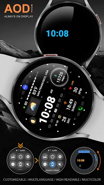 WFP 125 Digital watch face screenshot 8