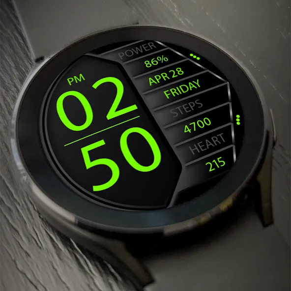 Key044 Digital Watch Face screenshot 2