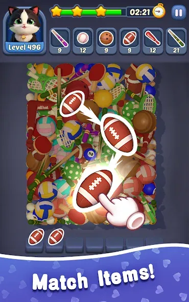 Kitten Match 3D screenshot 3