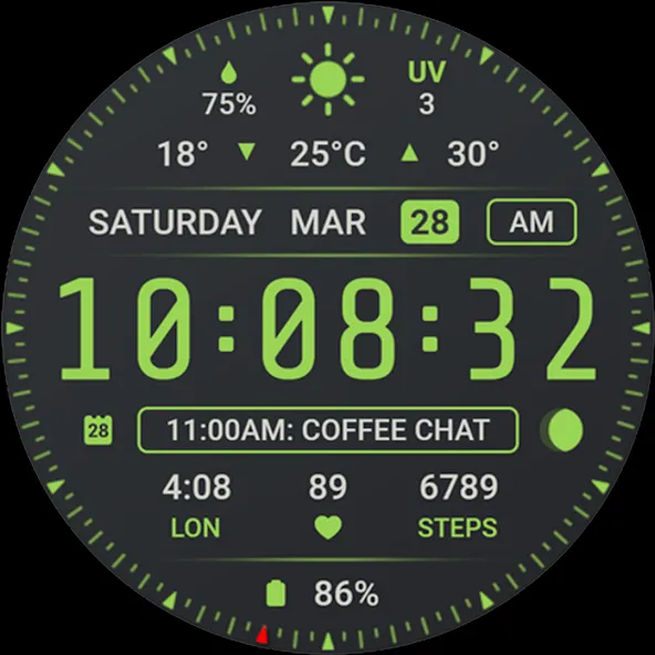 Watch face 10h08.com #146 screenshot 30