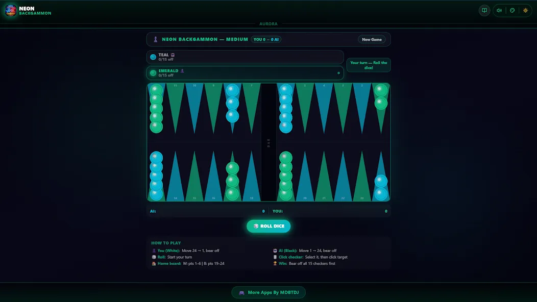 Neon Backgammon Master Offline screenshot 31