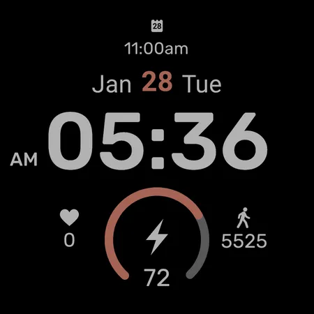 Glacier Digital Watch Face screenshot 12