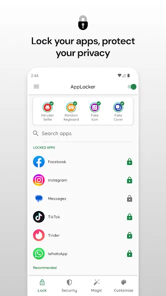 App Lock: 앱 잠금, PIN screenshot 1