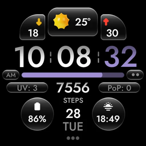 OMG 452 - Digital Watch Face screenshot 27