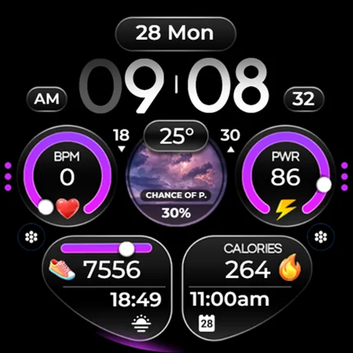 Weather Watch Face - OMG 371 screenshot 27