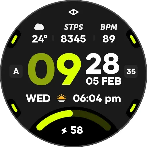 Rush 3: Digital Watch Face screenshot 32