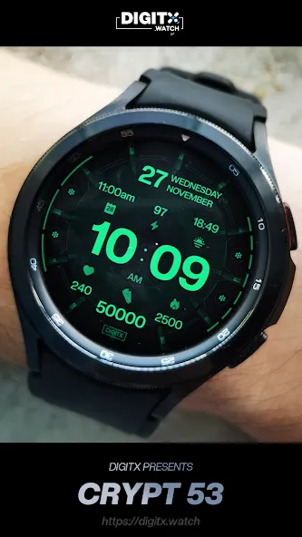 Crypt 53 Digital Watch Face screenshot 4