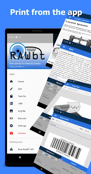 RawBT inkless print service screenshot 4