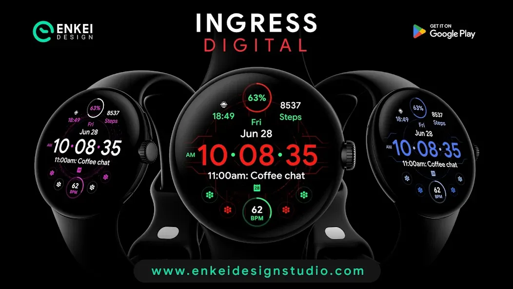 Ingress Digital - watch face screenshot 7