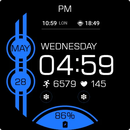 Key WF82 Digital Watch Face screenshot 27