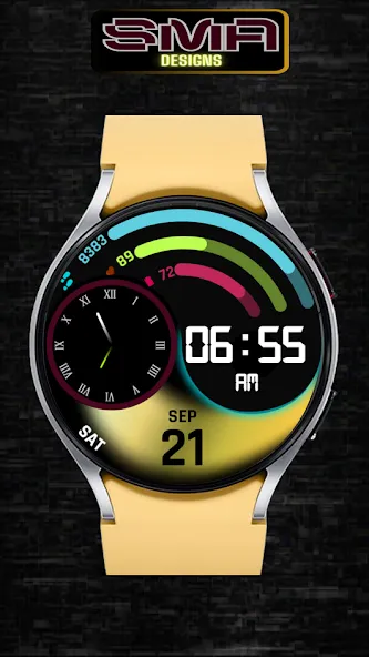 RainbowChrono WatchFace SAM-29 screenshot 6